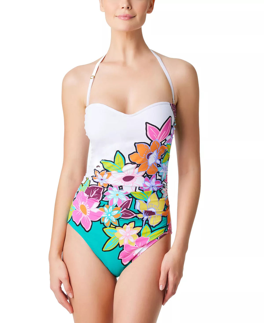 Color Crush Shirred Mio One-Piece Swimsuit